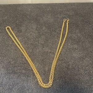 Metal go tone handbag chain strap replacement 47 inch NWOT